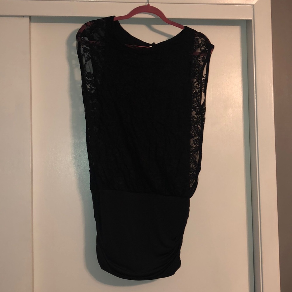 Lace black dress